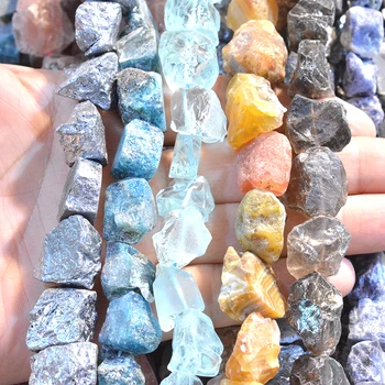 

3pcs Natural Stone Beads: Fluorite Coral Garnet Hematite Chip Irregular Beads For Jewelry Making DIY Necklace Bracelet 5---10mm