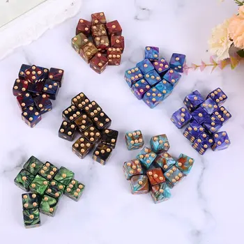 

10pcs/set Number 16 Square Polyhedral Dices Bead Number Dials Desktop Table Game