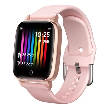

Smartwatch T1 1.3inch Smart Watch Men Women Heart Rate Monitor Sleep Monitor Temperature Measure Fitness Tracker for IOS Android