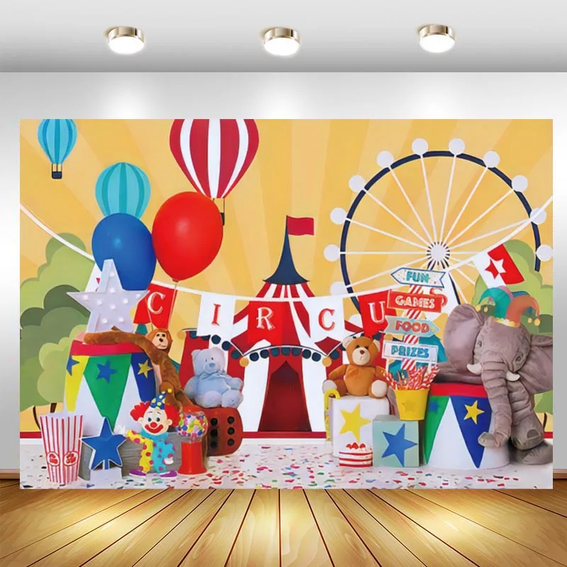 Фотофон для детской фотосъемки с изображением клоуна Ферриса | Электроника