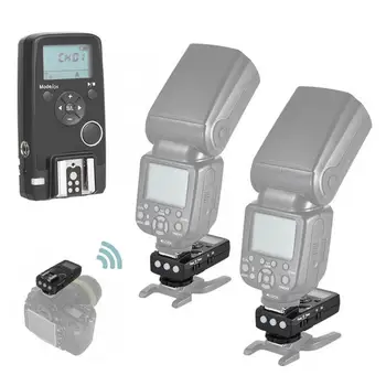 

Wireless Shutter Timer Remote + Flash Trigger Set for Canon Cameras Transmitter Receiver 100M Transmission distance 32 channels