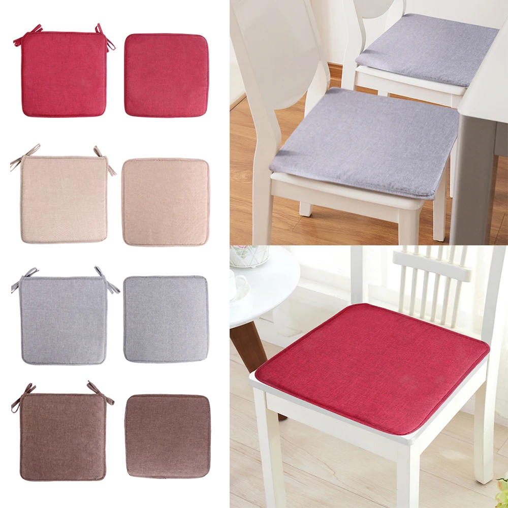 

Hot Non-slip Sofa Seat Cushion Solid Color Square Seat Pad Chair Cushion Soft Pillow For Padchair Chairs 40x40cm