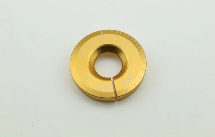 Gold DHL или FedEx 100 шт. автомобильный двигатель старт крышка Стайлинг Ringhole стикер аксессуары для Volkswagen Golf Polo Passat для Audi - Название цвета: Gold