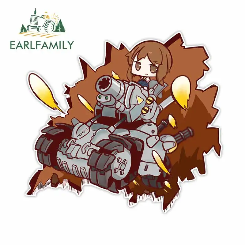 Earlfamily 13Cm X 12Cm Per Metal Slug Girls Und Panzer Personality Car Stickers Occlusione Scratch Decalcomania Impermeabile Per Finestra