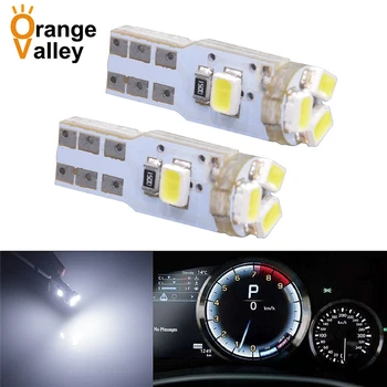 شراء500 قطعة عالية الجودة T5 LED W1.2W 5 1206 SMD السيارات السيارات تيار مستمر 12 فولت 3020 لمبات مع إسفين قاعدة ل لوحات (قياس المصابيح)