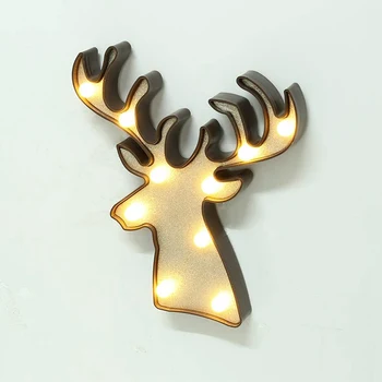 

Decorative Party LED Cute Children's Bedroom Night Light Christmas Party Night Light Cute 3D Deer Lamp In Children's Bedroom