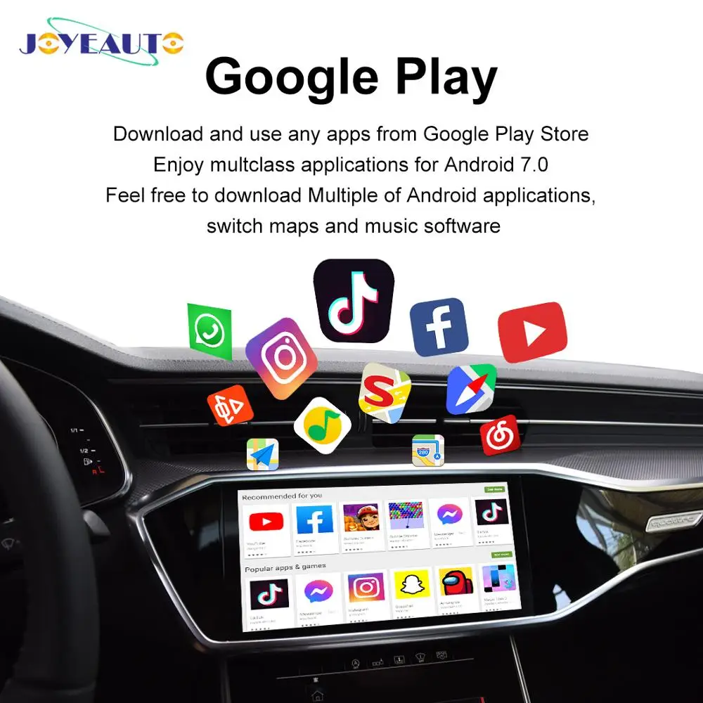 JoyeAuto MMB 4+32G Ai CarPlay Box for Audi A3 A4 A5 A6 A7 A8 Multmedia Mirror-Linking Video Box Universal Car Car Accessories