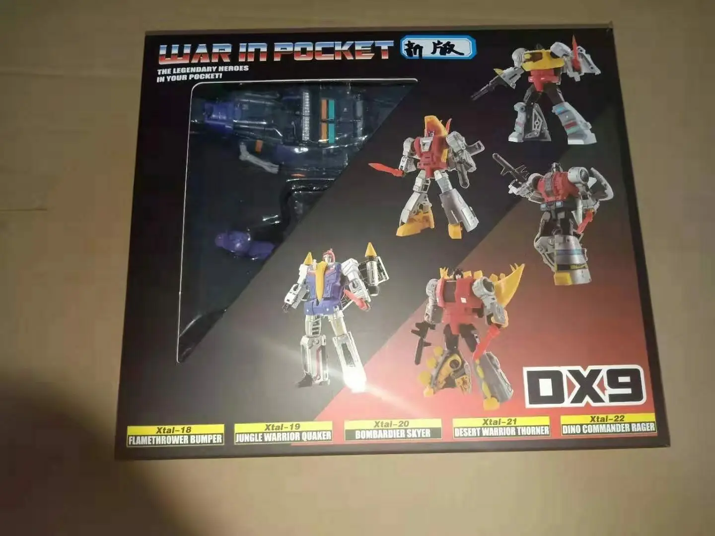 DX9 War In Pocket Black Ver. Dinobot X18 ~ 22 бампер Quaker Skyer Thorner Rager