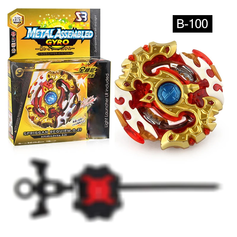 Toupie Bey Battle Burst турбо Металл Fusion Bay Blade Gyro Игрушки для мальчиков Рождественский подарок вертушки с ареной и пусковой установкой - Цвет: B-100