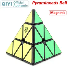 QiYi Магнитный 3x3x3 Pyraminxeds Bell магический куб MoFangGe магнит 3x3 Пирамида скорость скручивающаяся Головоломка Развивающие игрушки для детей