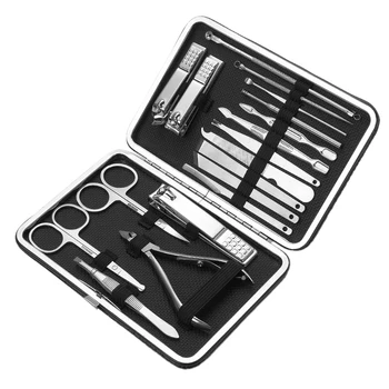

Men Women Manicure Pedicure Set Finger Toe Nail Clippers Scissors Grooming Kit 18 Piece