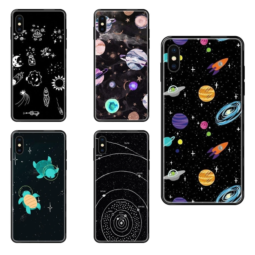 Черный мягкий чехол из ТПУ для телефона Overstock Космический планета космический