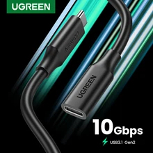 UGREEN USB C Verlängerung Kabel Männlich zu Weiblich Typ C Extender Cord Thunderbolt 3 für Nintendo Schalter MacBook Pro Google pixel 3 2