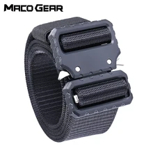 Тактический ремень с металлической пряжкой, военный поясной ремень, спортивный, охотничий, тренировочный, походный, для улицы, армейский, универсальный, Molle, аксессуары
