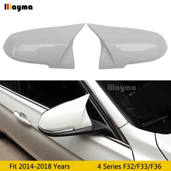 

F32 M Style White plastic Mirror cover For BMW 4 Series 420i 425i 428i 430i 440i 2013-2018 year F33 F36 Car rear mirror cap