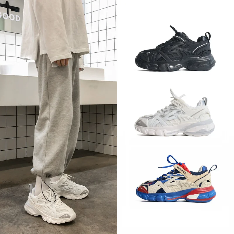 

Shoes Men's Trend 2020 Autumn And Winter New Couples Increase Leisure Sports Breathable Net Shoes