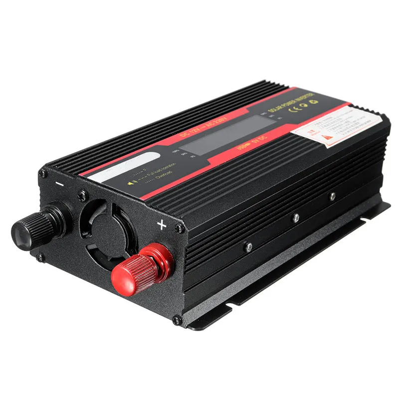 Автомобильный инвертор 12V 220V 4000W преобразователь напряжения постоянного тока 12V AC 220V Солнечный Инвертор + ЖК-дисплей