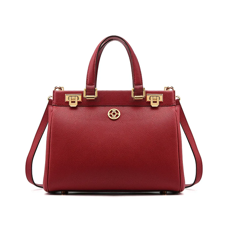 LAFESTIN брендовые роскошные сумки женские сумки дизайнерские новые модные сумки вместительные сумки через плечо женские тоут - Цвет: Красный