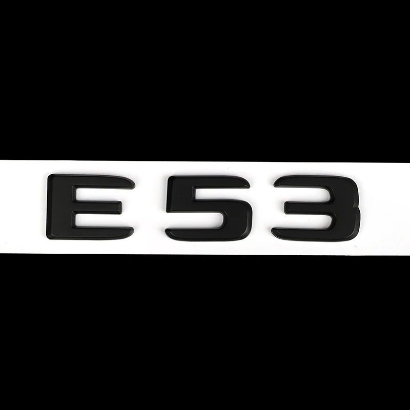 3d Abs матовая черная эмблема для Mercedes Benz AMG E43 E53 E63S V12 V8 BITURBO 4matic + наклейка на крыло