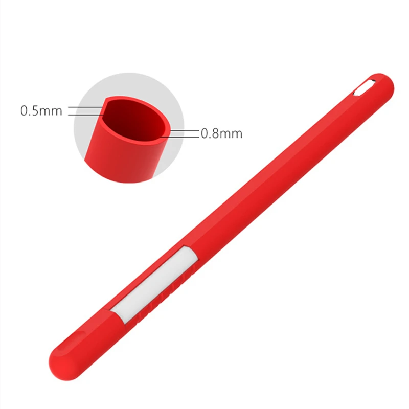 Мягкий силиконовый совместимый для Apple Pencil 2 Чехол для iPad Tablet стилус защитный чехол с 2 наконечниками