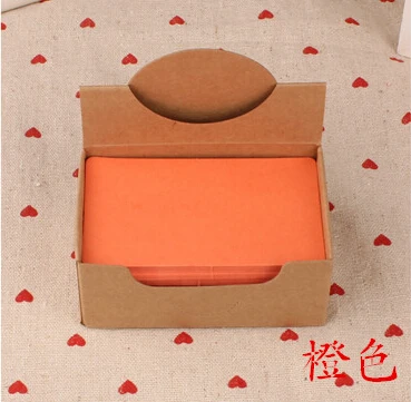 Orange 6 упаковок/лот обучающая открытка для учителя десять вариантов поздравительная открытка пригласительная открытка украшение открытка - Цвет: Orange