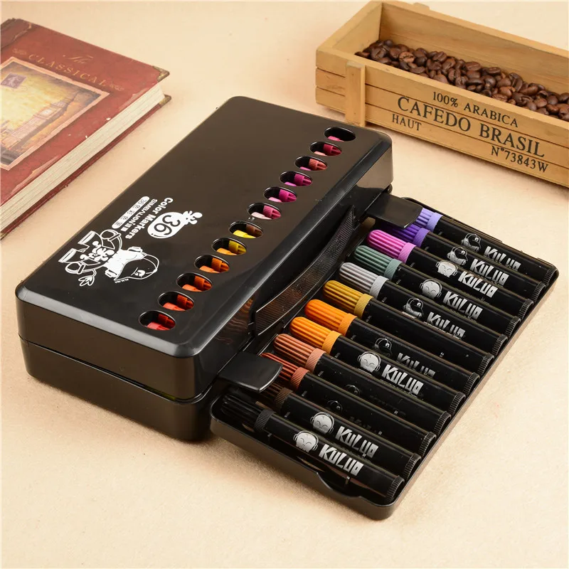 36 цветов акварельные ручки художественные школьные маркеры нетоксичные Водные