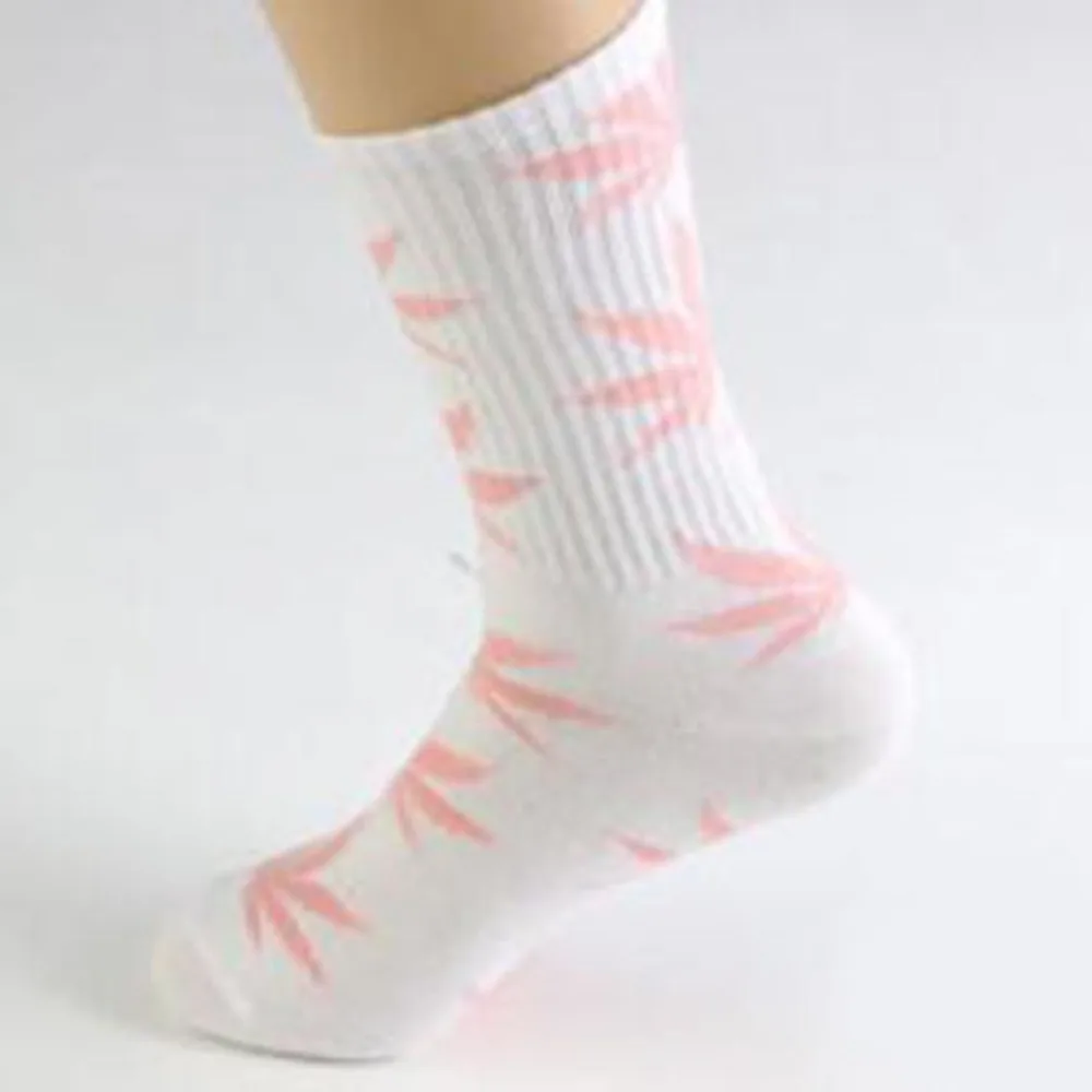 Принт "Кленовый лист" мягкие носки Chaussettes Femmes хлопковые носки противоскользящие более носки до лодыжки для Для мужчин Для женщин рождественские носки для малышей; Meias