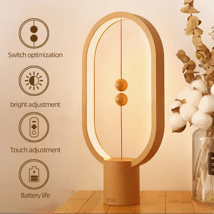 Desk Lamp Smart Magnetic Suspension Balance Light Creative Le Heng Balance Lamp 