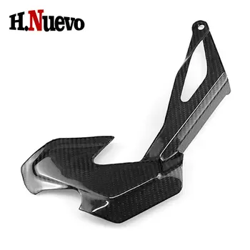 

For Yamaha MT10 MT 10 Motorcycle Real Carbon Fiber Belt Protector Shell Front Chain Guard Protective Cover MT-10 2016 2017 2018