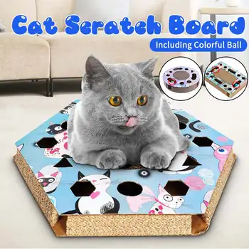 

Cat Toys Cat Scratch Board Pad Scratching Posts Kitten Corrugated Paper Pad Cats Grinding Nail Scraper Mat Mattress