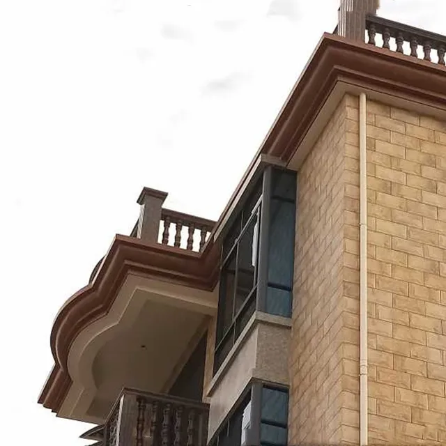 35 Cm/13,78In Tető Felső Dekoráció Eave Vonal Betonformát, Cement Karnis Penész -S Forma, Belső És Külső Ívelt - Image 3