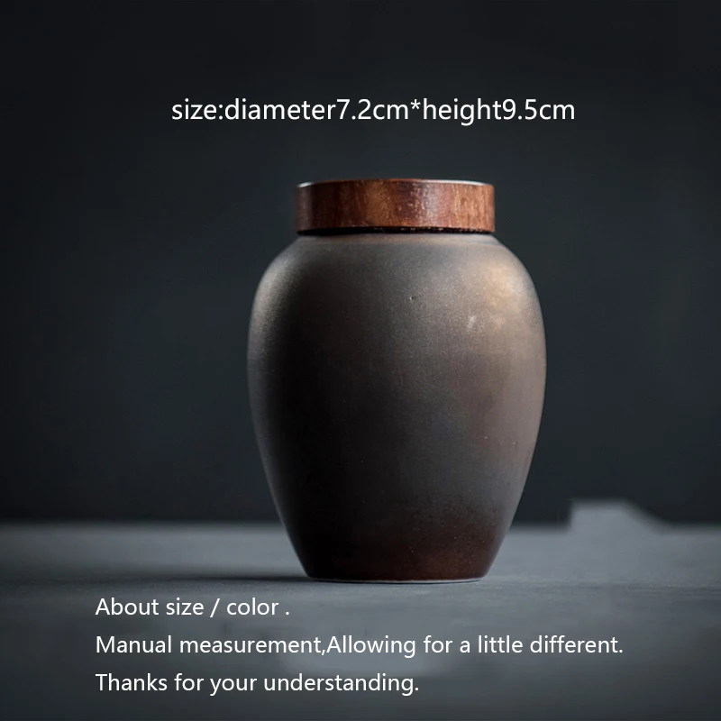 Ceramic Tea Box Vintage Tea Jar Tieguanyin Puer Storage Caddy Sugar Caddies Container Kung Fu Tea Set Accessories Decor Crafts - Цвет: C Style