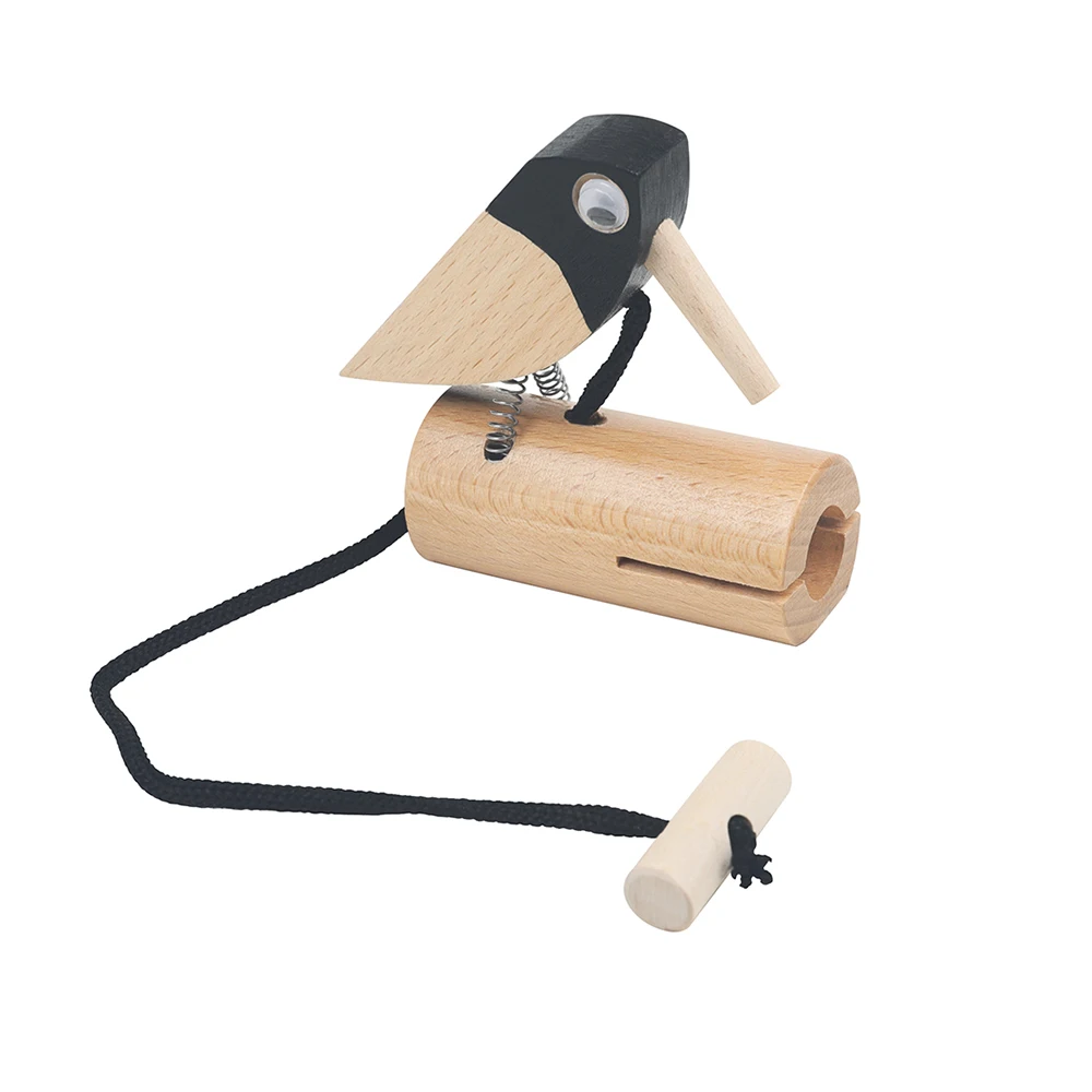 Orff Musical Instruments Natural Wooden Traditional Bird Rattles Clappers Castanets Educational Toys Gifts Percussion for Kids