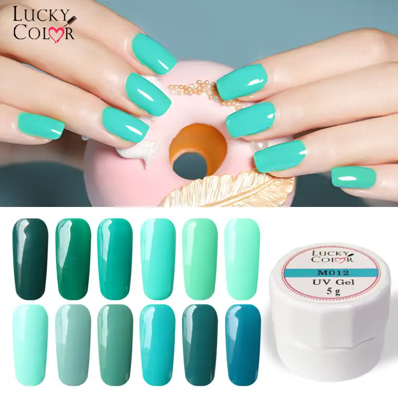 マニキュア純粋な孔雀青緑色ゲル高品質 長期的なソークオフ Uv Led