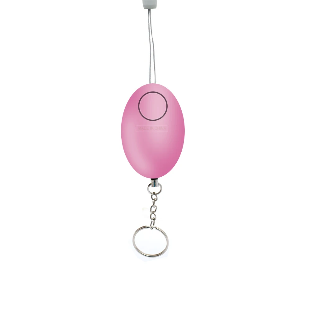 Pink 1pc Дешевая сигнализация для самозащиты, 120 дБ, в форме яйца, для девушек и женщин, защита безопасности, оповещение, личная безопасность, крик, громкий брелок, Аварийная сигнализация - Цвет: Pink 1pc