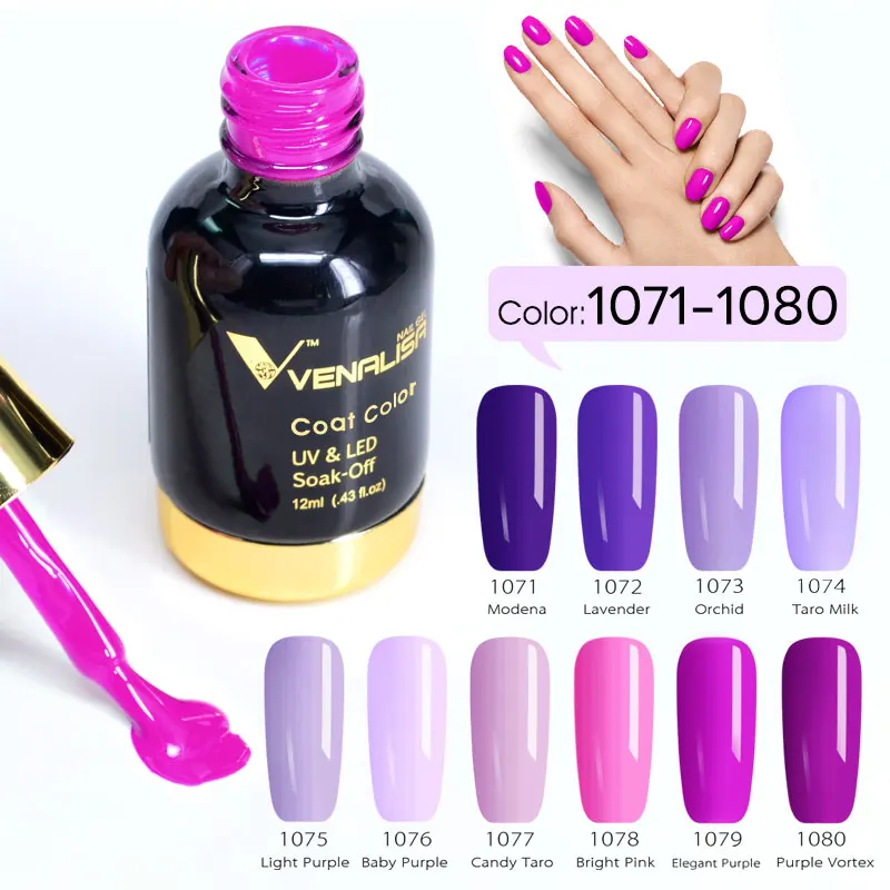 10 Stück/Set VENALISA Gel-Nagellack VIPKit 12ml Aushärtbarer UV-LED-Gel, Organisch, Geruchlos, Ungiftig, Geruchsneutraler Nagellack – Detail 11