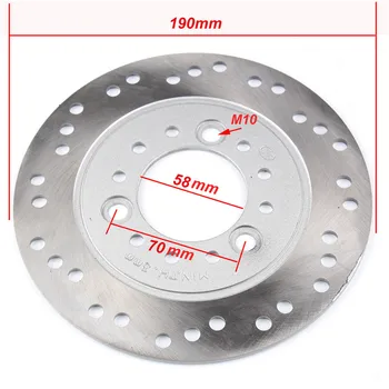 

190mm Dia. Brake Disc For Keeway Chinese GY6 Scooter Honda Yamaha Kawasaki Motorcycle ATV Moped Go Kart Spare Parts