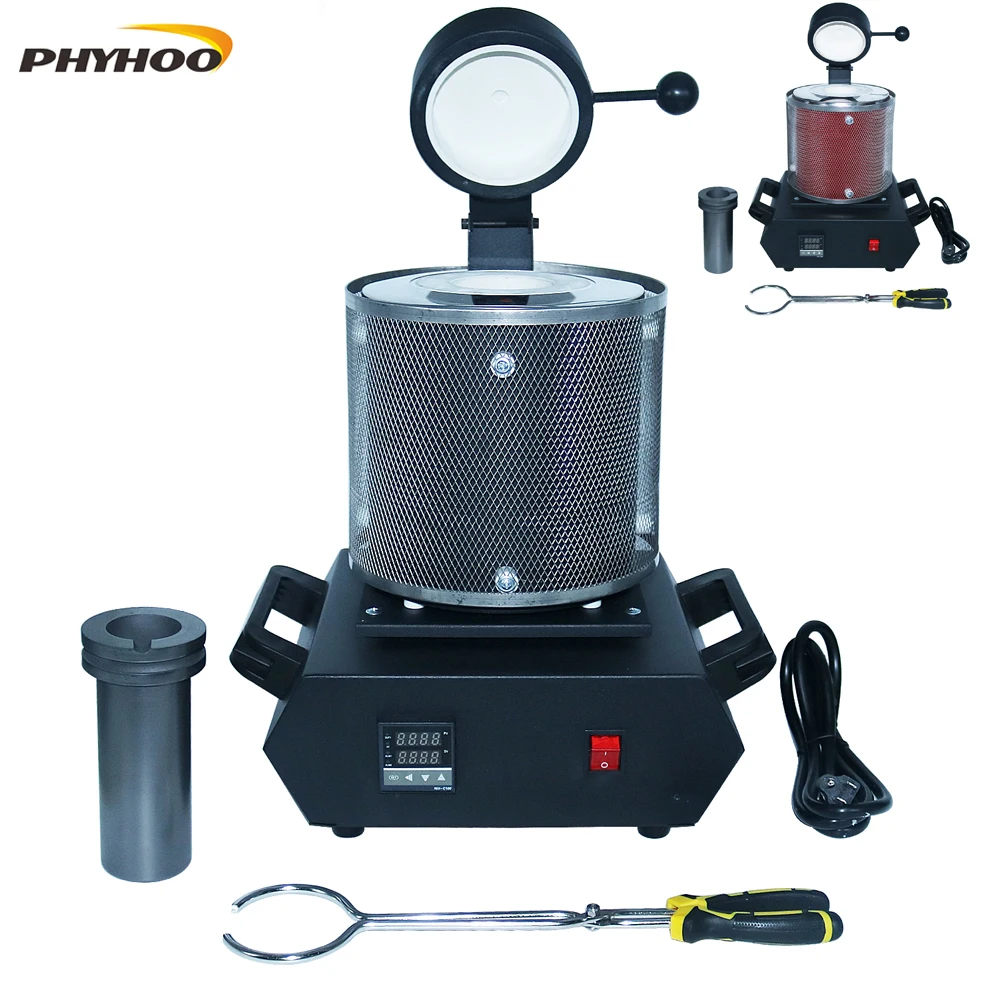 Золотая плавильная печь цифровая нагревательная мощность 2100 Вт литые металлы