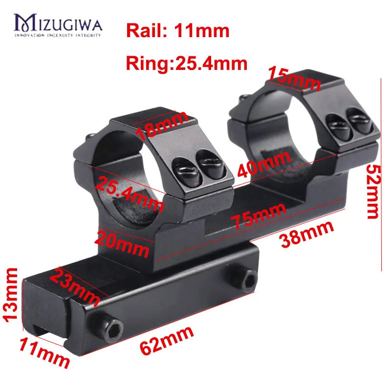MIZUGIWA 25,4 мм/30 мм тактическое сверхмощное двойное кольцо консольное Крепление для винтовки