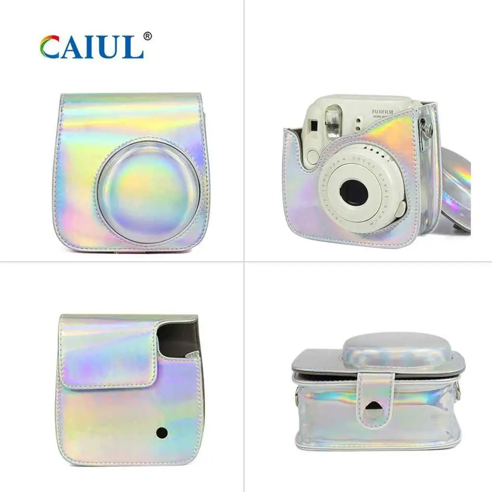 CAIUL миниатюрная сумка под камеру для Fujifilm Instax Mini 9 8 мгновенная пленка камера защитная премиум камера PU кожаный чехол аксессуары набор