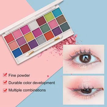 

MISS ROSE Pearl Matte 21 Color Eye Shadow Smoked Professional Makeup Multi-Color Long-Lasting Not Blooming Eye Shadow Tray
