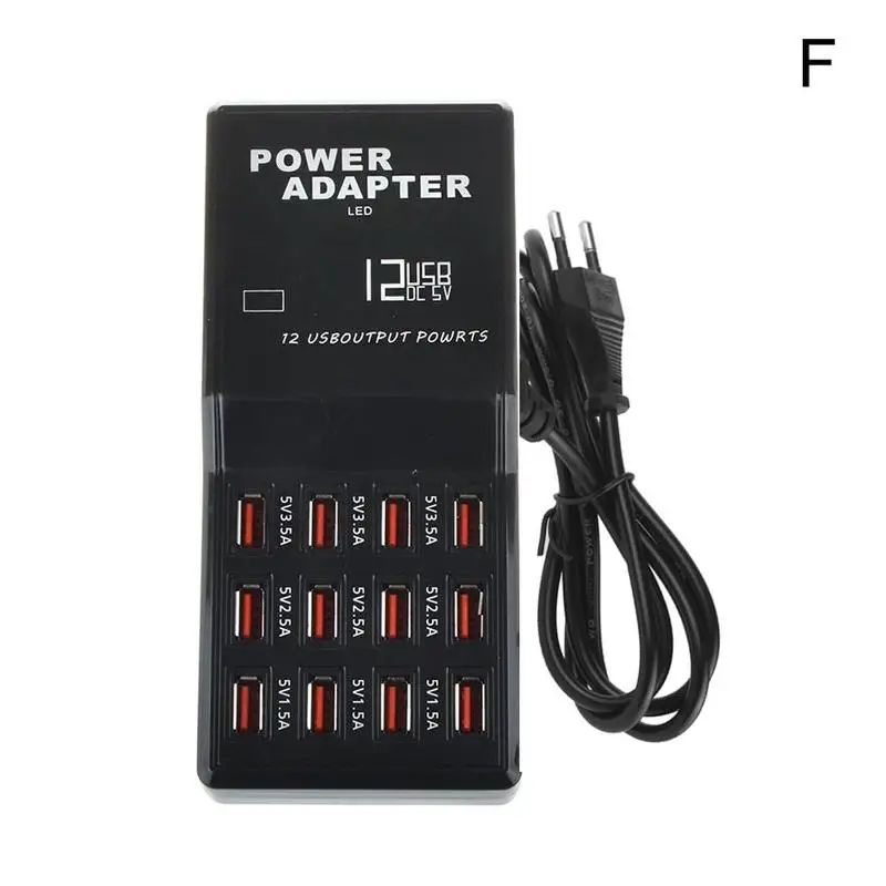 USB быстрая зарядка концентратор 10/12 портов 12А Смарт зарядная станция телефон Мобильный USB Зарядка samsung зарядное устройство планшет цифровой для iPhon T9J2