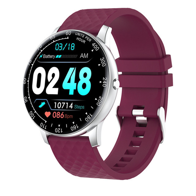 Smart Watch Full Touch DIY Watchfaces Outdoor Sport Watches Fitness Tracker Smartwatch for Android Ios IP68 Waterproof