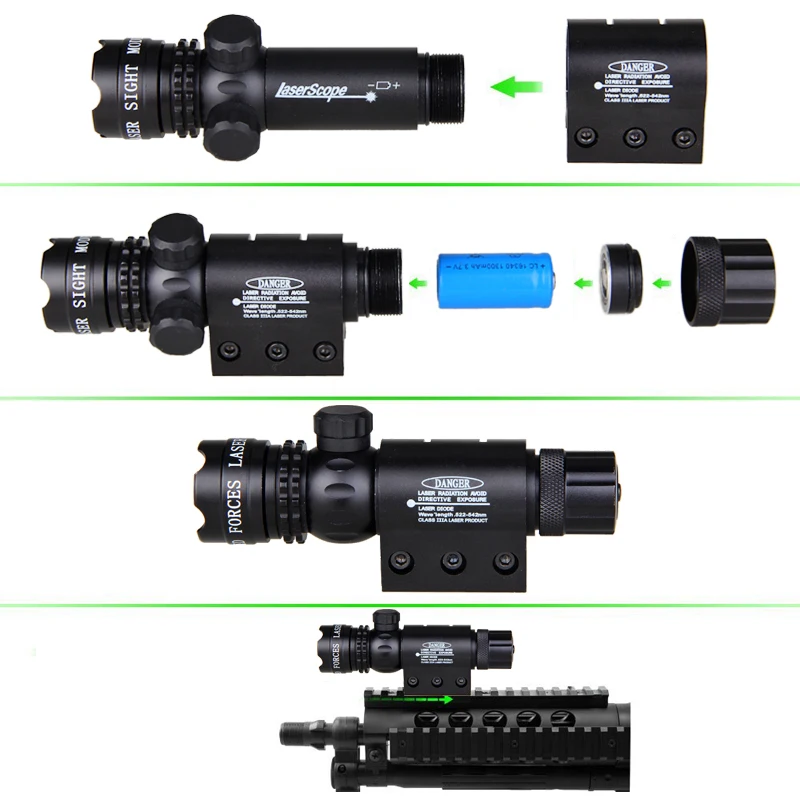 25.4mm, 11mm Anel, Picatinny Rail Mount, interruptor