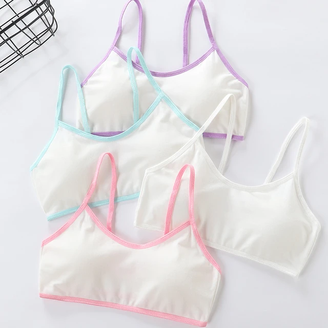 Puberty Bra Breathable Training Young Girls Kids Cotton Vests