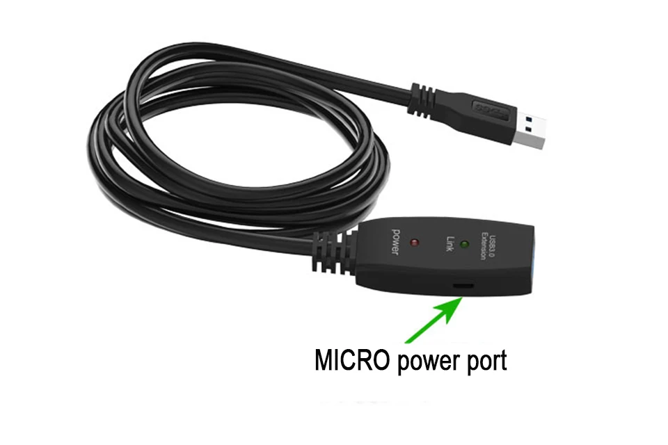 USB 3,0 кабель-удлинитель для мужчин и женщин USB кабель-удлинитель высокоскоростной 5 Гбит/с Встроенный сигнальный чип микро порт питания 5-30 м удлинитель