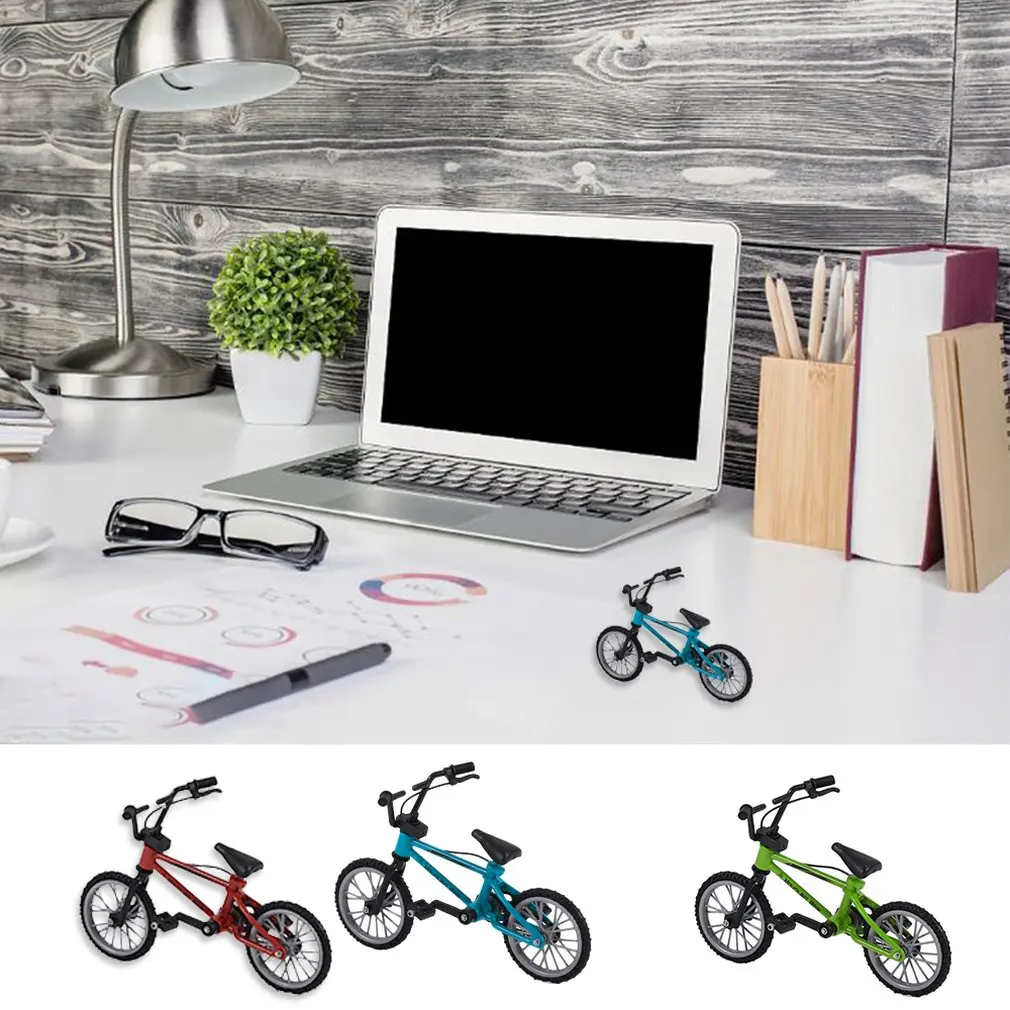 

Mini Size Simulation Alloy Finger Bike Children Kid Funnt Mini Finger Bike Toy With Brake Rope Best Birthday Gift