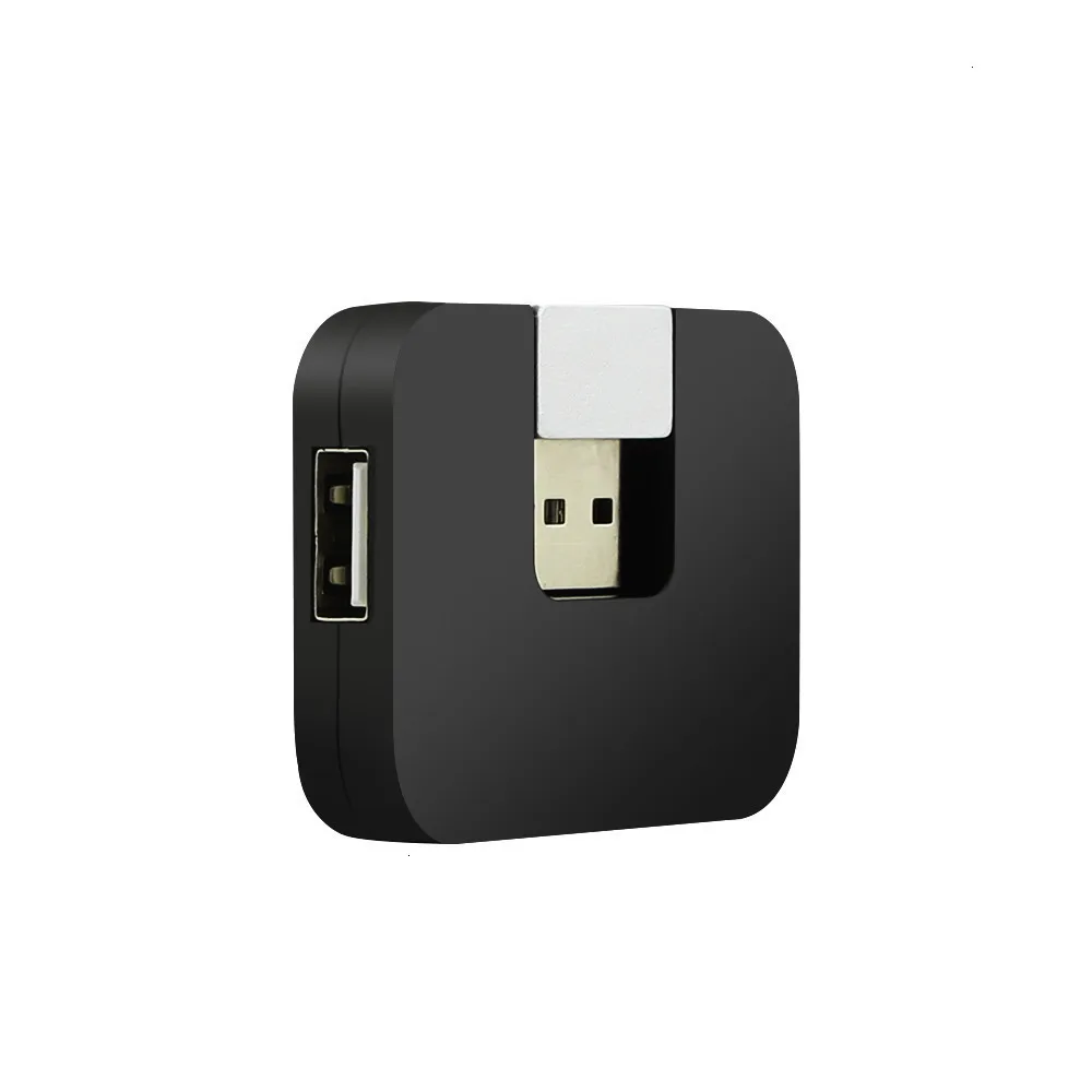 CHUYI беспроводной USB 2,0 концентратор 4 порта мини портативный квадратный мульти складной USB разветвитель для ПК компьютер ноутбук настольные аксессуары