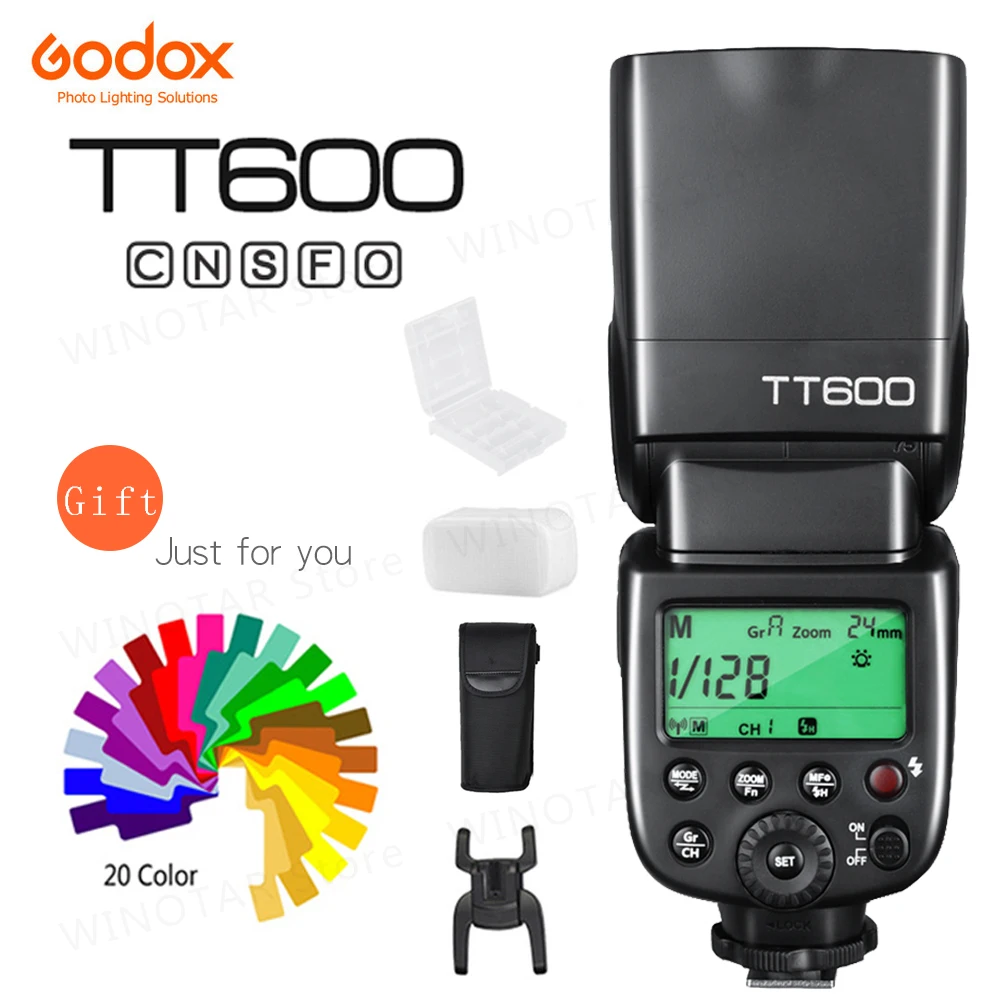 

Godox TT600 2.4G Wireless GN60 Master/Slave Camera Flash Speedlite for Canon Nikon Sony Pentax Olympus Fujifilm Samsung Sigma