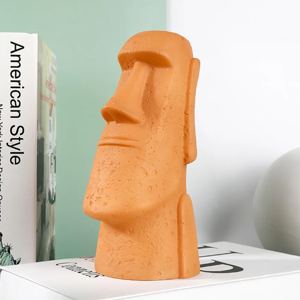 Декоративная фигурка из камня Moai ночсветильник декоративная прикроватная лампа